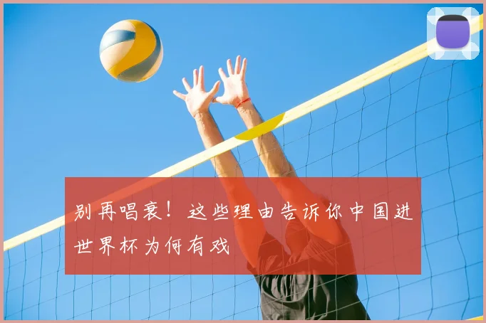 别再唱衰！这些理由告诉你中国进世界杯为何有戏