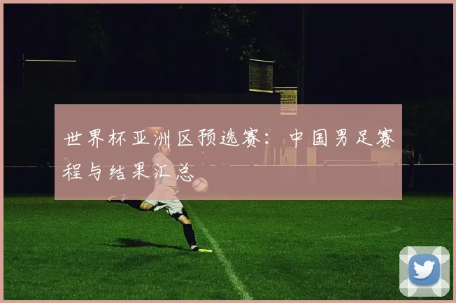 世界杯亚洲区预选赛：中国男足赛程与结果汇总